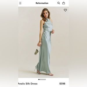 Reformation Anaiis Silk Dress
